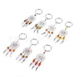 14 porte-clés en alliage et graines de verre&nbsp;KEYC-TAC00052
