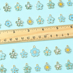 40pcs 10 styles de pendentifs en émail en alliage&nbsp;ENAM-FS0002-32
