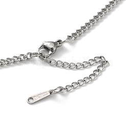 Colliers pendentifs en acier inoxydable 304 anti-ternissement&nbsp;NJEW-C017-02P