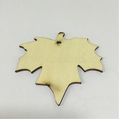 Pendentifs en bois&nbsp;WOOD-WH0002-07