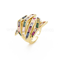 Umarmung Hand Finger Zirkonia Manschettenring&nbsp;RJEW-T016-35G-01