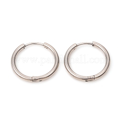 Orecchini a cerchio huggie in acciaio inossidabile 201 anti-ossidazione&nbsp;LS-EJEW-L250-01J-P