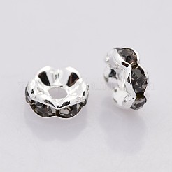Perline distanziatori strass in ottone&nbsp;RB-A014-L7mm-12S-NF