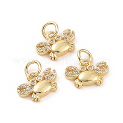 Pendentifs avec zircon cubiques à micro-pavés en laiton&nbsp;KK-A181-VB780-2