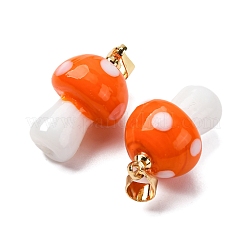 Manuelle Bunte Malerei Anhänger & Charms&nbsp;LAMP-S069-08G-01