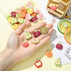 32pcs 8 Arten undurchsichtige Harzanhänger&nbsp;CRES-CJ0001-87