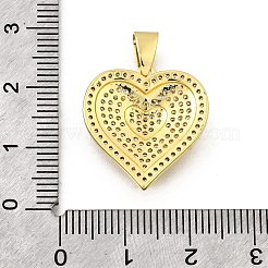 Pendentifs avec zircon cubiques à micro-pavés en laiton&nbsp;KK-Z104-12G