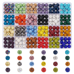 240pcs 24 Farben pflastern Discokugelperlen&nbsp;RB-PH0001-32