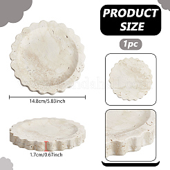 Vassoi espositori per gioielli in marmo naturale per collane&nbsp;AJEW-WH0880-75B