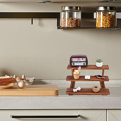 3-stöckiger Schmuck-Organizer aus Holz&nbsp;ODIS-WH0058-18A