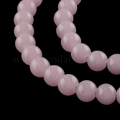 Chapelets de perles en verre imitation jade&nbsp;DGLA-S076-8mm-01