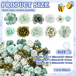 60 Stück Stoffblume&nbsp;DIY-SP0005-73A