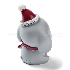 Ornement de sculpture en résine d'animaux de noël&nbsp;LS-RESI-K025-01G