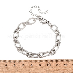 Bracciali a catena con maglie ovali in acciaio inox 304 da 8 mm&nbsp;SA-CBA725A-27P