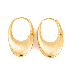 Orecchini a cerchio ovali in ottone da donna&nbsp;EJEW-G391-09G