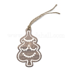 Décorations de grand pendentif en bois sur le thème de noël&nbsp;WOOD-L011-B03