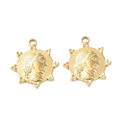 Pendentifs en acier inoxydable 304 avec placage ionique (IP)&nbsp;STAS-P324-30G
