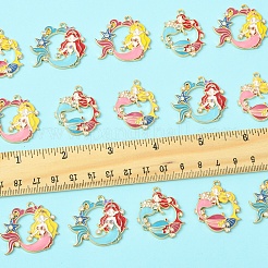 16 Stück 4 Arten Legierung Emaille Anhänger&nbsp;ENAM-FS0002-24