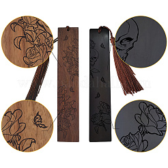 1 Set Lesezeichen aus Holz&nbsp;AJEW-CP0001-78J