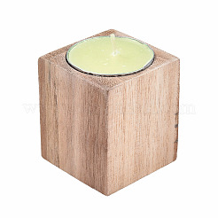 Naturholz Kerzenhalter&nbsp;AJEW-T002-01A
