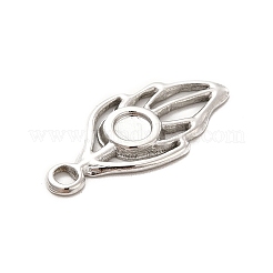 Cabochon pendenti in acciaio inossidabile 304 anti-ossidazione&nbsp;STAS-F282-13MC