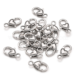 Tibetischen Stil Legierung Karabiner Schnallen&nbsp;TIBE-KS0001-05AS