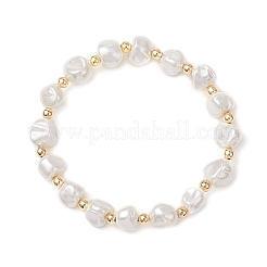Elastische Armbänder aus galvanisierten Muscheln&nbsp;BJEW-JB13013
