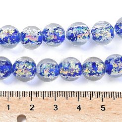 Fili di perline di lampwork in lamina fatti a mano&nbsp;FOIL-K003-06B-24