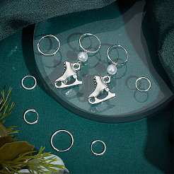 4 paio di orecchini a cerchio huggie in argento sterling taglia 2&nbsp;STER-BBC0006-34