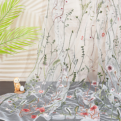 2 Yards bestickter Spitzenbesatz aus Netzstoff&nbsp;OCOR-GF0001-92A