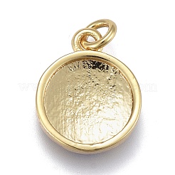 Messing Emaille Anhänger / charms&nbsp;ZIRC-M108-41-G