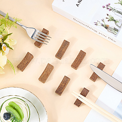 Repose-baguettes en bois support pour cuillère à dîner support pour couteau et fourchette&nbsp;DJEW-CP0001-42B