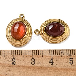Anhänger aus natürlichem Karneol (gefärbt und erhitzt)&nbsp;STAS-L025-007G-01