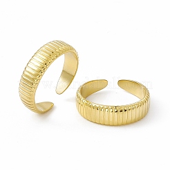 Bague manchette en acier inoxydable 304 avec placage ionique (IP) pour femme&nbsp;RJEW-C060-16G