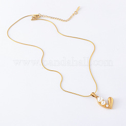 Collier avec pendentif en forme de cœur en acier inoxydable&nbsp;TO4650