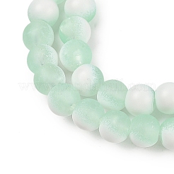 Perle di vetro smerigliato crackle fili&nbsp;GLAA-U001-8mm-M01