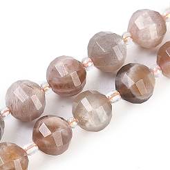 Fili di perline multi-moonstone naturali&nbsp;G-G182-B04-05