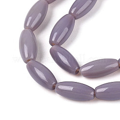 Chapelets de perles en verre opaques&nbsp;GLAA-T028-15P-01