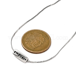 Collares de cadena serpentina de acero inoxidable 304&nbsp;NJEW-K255-33P
