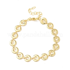 Messing-Gliederkettenarmbänder für Frauen&nbsp;BJEW-C140-09G