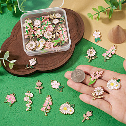 Colgantes de esmalte de aleación 40pcs 10 estilos&nbsp;ENAM-TA0004-05