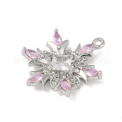 Pendentifs en laiton avec micro pavé de zircone cubique&nbsp;KK-Z065-01-03P