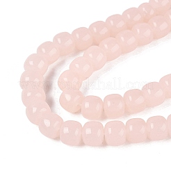 Abalorios de vidrio jade de imitación hebras&nbsp;GLAA-Q106-02A-A08