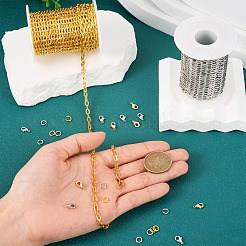 DIY-Sets zur Herstellung von Halsketten/Armbändern aus Eisenkabelketten&nbsp;DIY-TA0011-77