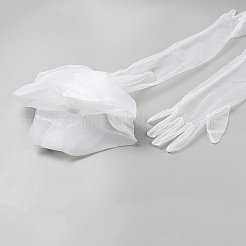 Lange Spitzenhandschuhe aus Polyester für die Hochzeitsfeier der Braut&nbsp;AJEW-WH0696-139A