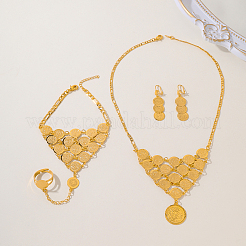 Vintage-Sets aus Messing im Ethno-Stil mit runden Fäustlingen&nbsp;NB7552