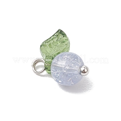 30 Stück Anhänger aus Crackle-Glas in 10 Farben.&nbsp;PALLOY-JF04168-02