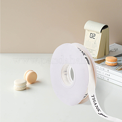 Ruban noir imprimé en polycoton avec l'inscription « Merci »&nbsp;OCOR-CY0004-94A
