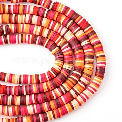 Handgemachte Fimo-Perlen Stränge&nbsp;CLAY-R089-6mm-T02B-20