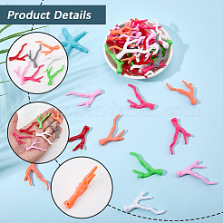 70 brin de perles opaques en acrylique imitation corail&nbsp;SACR-SC0001-38